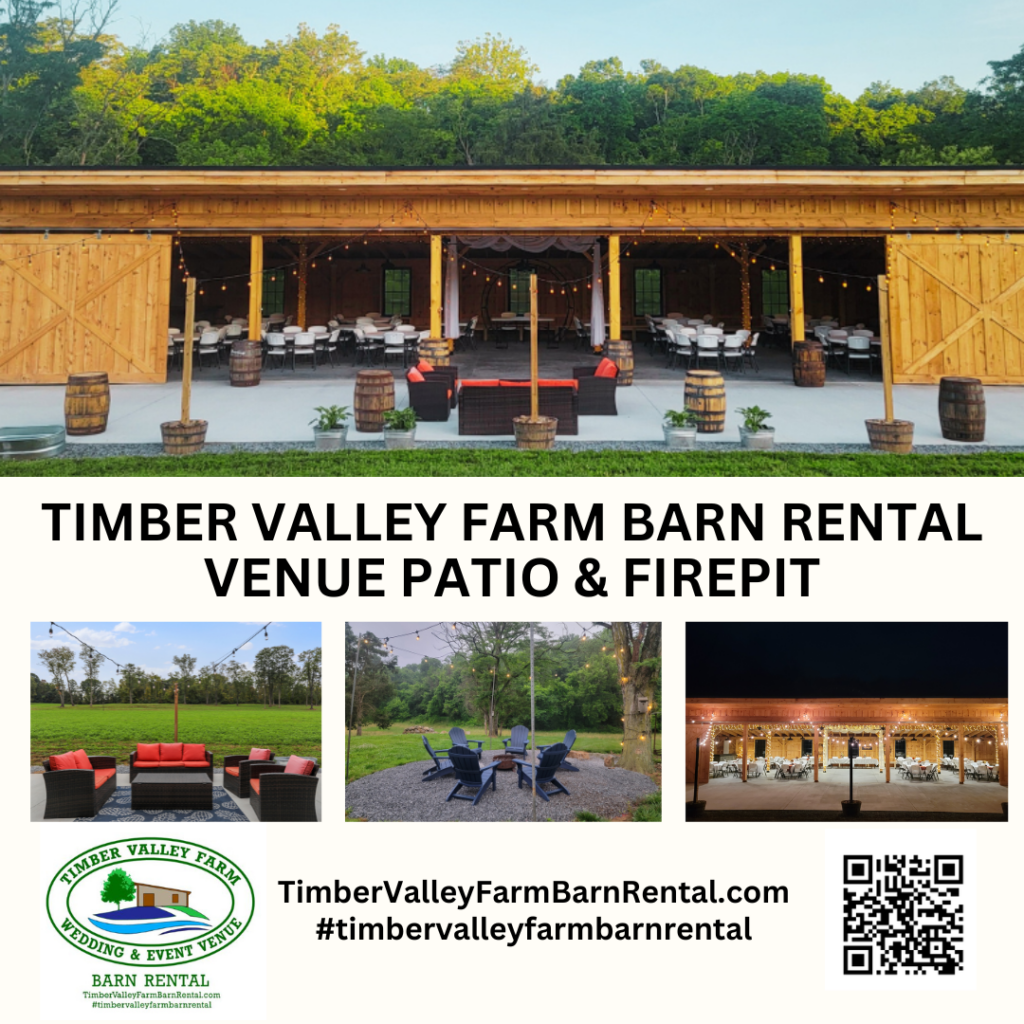 The Elegant Venue Patio for Cocktail Hour for Charity Gala Venue Rental
A premier Charity Gala Venue Clear Spring Maryland must offer versatility. Our property features a spacious venue patio that is perfect for a sunset cocktail hour or an outdoor silent auction display. This outdoor space allows guests to mingle while taking in the fresh country air before the main program begins inside the barn. As the Best Barn Rental in Washington County Maryland, we ensure the transition from the stone patio to the timber frame interior is seamless, providing a cohesive flow for your gala production.