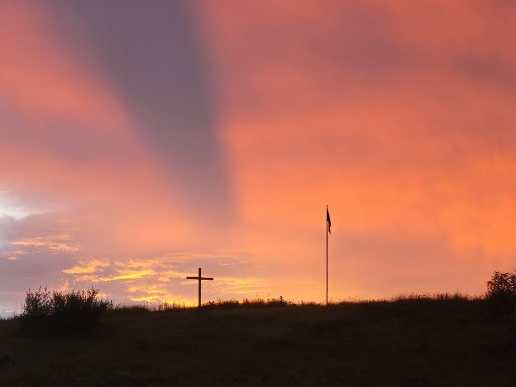 A sunset view at our Wedding Venue Clear Spring Maryland reflecting on precious family moments.