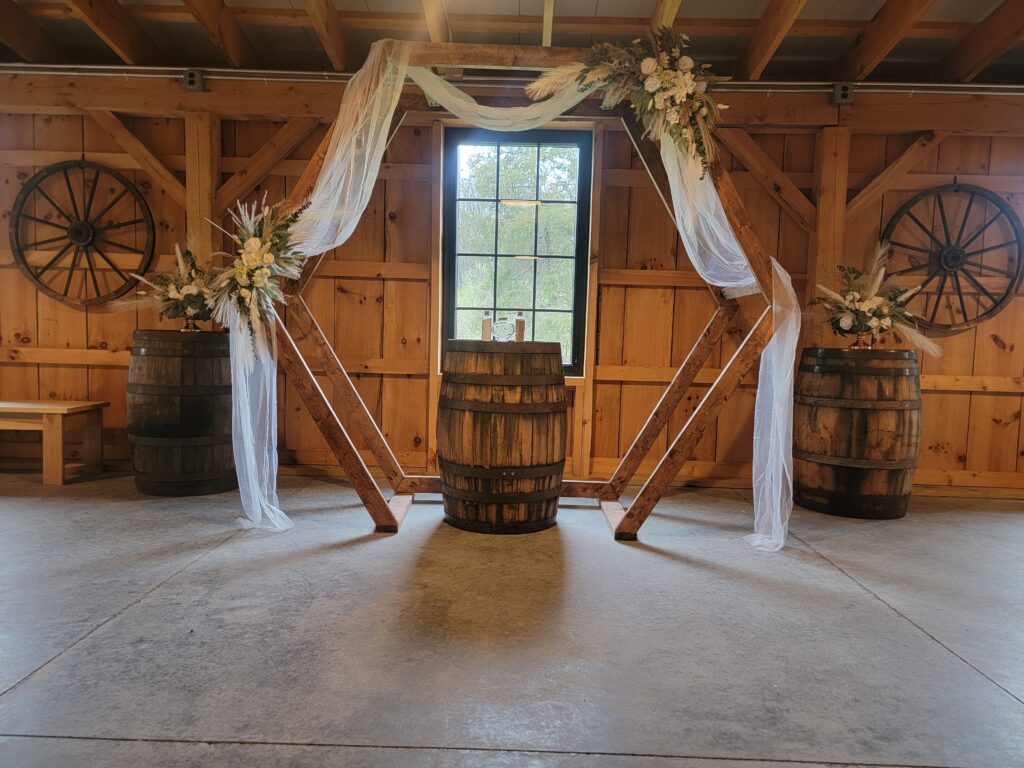 The barn itself is a beautiful timber frame structure, climate-controlled, and ready to host both your ceremony and reception, no matter the season. The setting is ideal for couples traveling from neighboring states, cementing our reputation as a beautiful Wedding Venue near PA WV VA. This proximity, combined with the comprehensive amenities, makes us the smartest choice for a destination wedding that still feels close to home.