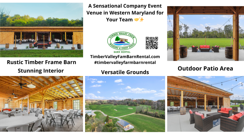 The versatility of our Company Picnic Venue Clear Spring Maryland 5 Star Review is particularly evident in how easily it handles event flow. The large sliding doors of the timber frame barn allow guests to move freely between the climate-controlled indoor space—perfect for keynote speeches or buffet lines—and the vast outdoor lawn area, which is the heart of any great picnic. This seamless transition is key to hosting a comfortable event that feels dynamic and engaging. Furthermore, the ample on-site parking ensures that arrival and departure are hassle-free for all employees and their families, starting the event off on a positive note.