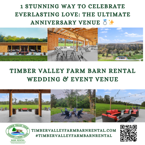 Tailoring the Celebration to the Couple💖
Whether you are planning a casual gathering or a formal banquet, our venue is perfectly suited to host any type of anniversary celebration. The large, versatile interior of our barn can be easily configured to feature a dance floor, seated dining, or lounge areas. This flexibility ensures your Anniversary Party Venue Clear Spring Maryland truly reflects the couple’s style.
Vendor Freedom and Logistics: We empower you to select your own licensed caterers and vendors, guaranteeing that the menu and entertainment perfectly suit your celebration. Our gracious hosts, Karen and Tom Grosh, are committed to assisting with logistics to ensure your event runs flawlessly, making the planning process smoother than with many other Anniversary Party Venue Clear Spring Maryland options.