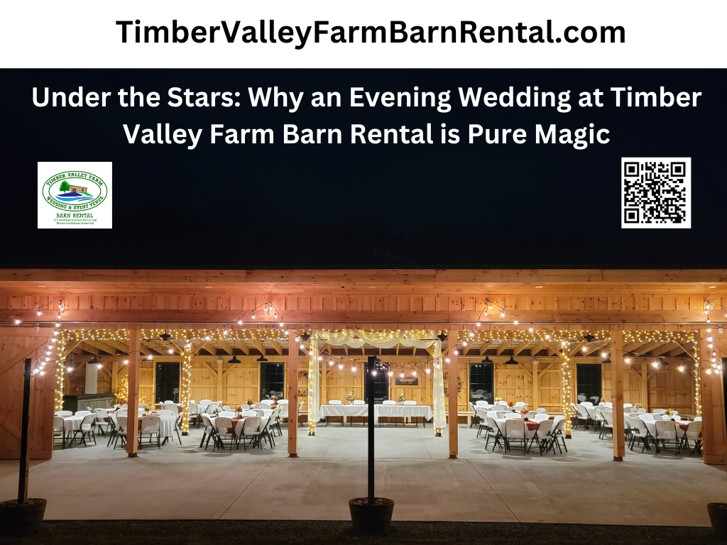 Seamless Indoor-Outdoor Experience: Your guests will love the effortless flow between our climate-controlled barn interior and the inviting outdoor patio, creating a dynamic and engaging experience throughout your summer event. This flow is critical for maintaining comfort during hot afternoons or transitioning into evening dancing.
Create Lasting Summer Memories: Our Patio Event Venue Outdoor Barn Clear Spring Maryland provides a picturesque backdrop for photos and moments you’ll cherish forever, from sunny afternoons to starlit evenings. The scenic views and tranquil setting of the 100-acre farm leave a lasting impression on your guests.