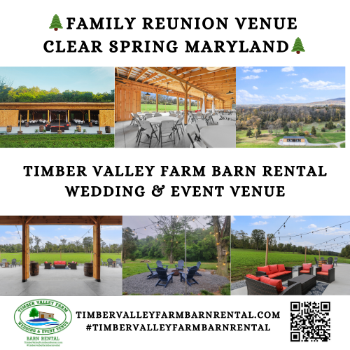 Family Reunion Event Venue Clear Spring Maryland☀️
Reconnect, Rejoice, Remember at Timber Valley Farm Barn Rental🏡