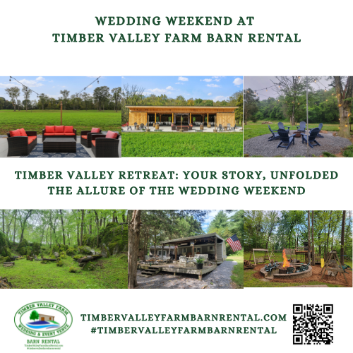 The Power of the All-in-One Wedding Venue🌄
Choosing a Wedding Venue Reception Lodging site like ours means your entire celebration—from the moment you arrive to the final farewell brunch—takes place within the stunning, peaceful atmosphere of our 100-acre farm.

Ceremony & Reception in One: Our beautiful timber frame barn, which is only two years old, provides rustic elegance without compromising on modern amenities, comfort, or style. You can hold your ceremony in one of our scenic outdoor spots, followed immediately by a reception inside the climate-controlled comfort of the barn.