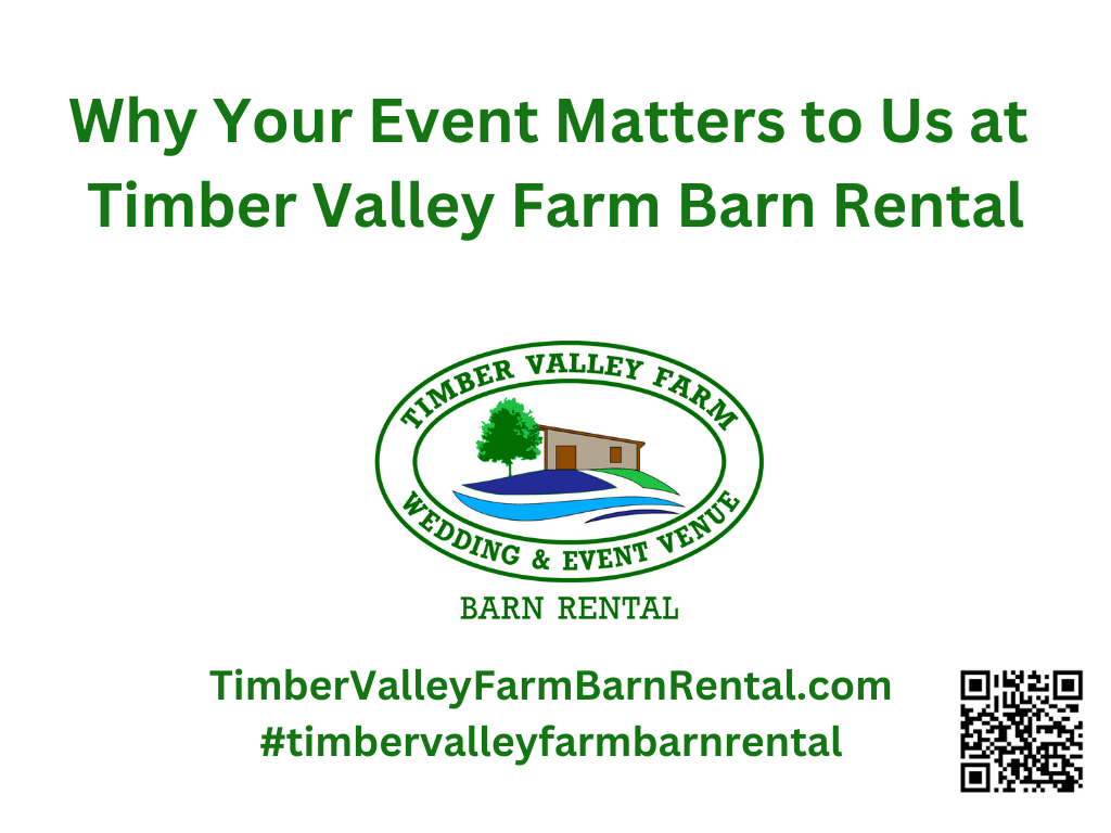 The Service: Hospitality That Truly Cares ❤️
We pride ourselves on the hands-on approach provided by our owners. This is the difference between simply renting a space and gaining a dedicated partner in planning your event. At Timber Valley Farm Barn Rental, you aren’t just another booking on a calendar; you are guests on our family farm.

Dedicated Support: “Karen and Tom were absolutely wonderful! They truly cared about every detail. Their dedicated support ensured our wedding was stress-free from start to finish.”
Local Expertise: Because we are deeply rooted in the community, we can guide you toward the best vendors, from local florists who know our layout to caterers who understand the flow of a Maryland Timber Frame Barn Venue. 🤝