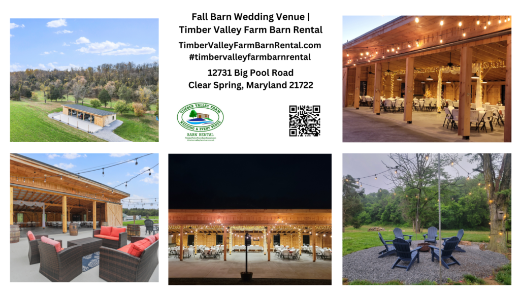 It was truly inspiring to witness the beautiful variety of celebrations that took place within our walls. From intimate rustic weddings and lively wedding receptions to milestone birthday parties, baby shower gatherings, and corporate retreats, October proved that our versatile space can host any special occasion, large or small. The beautiful fall colors surrounding the property this year provided a stunning backdrop that our couples and photographers continually praised. Choosing a quality Fall Barn Event Venue Maryland Wedding location can be challenging, but we strive to make the decision easy.