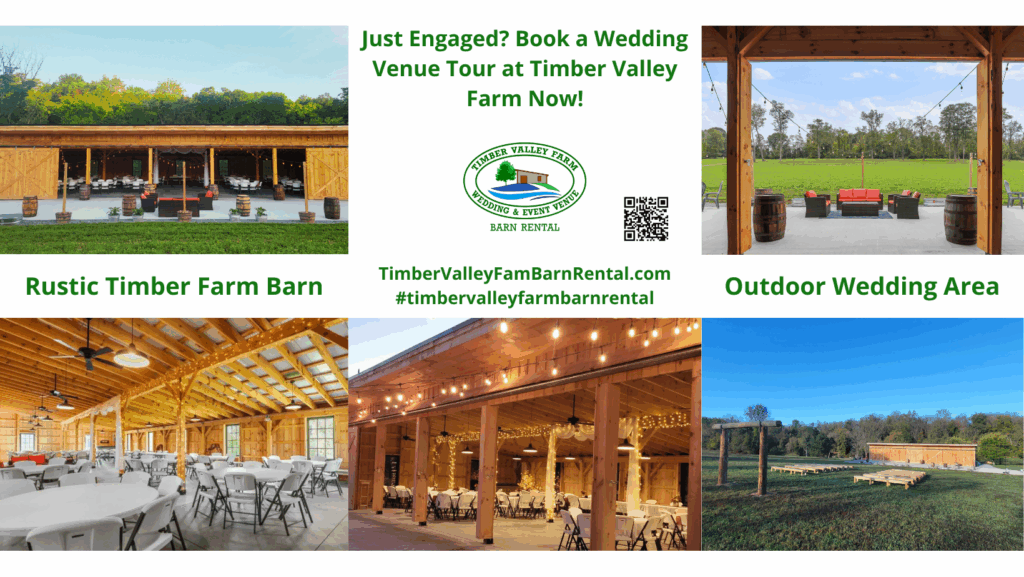 Just Engaged? Book a Wedding Venue Tour at Timber Valley Farm Now!