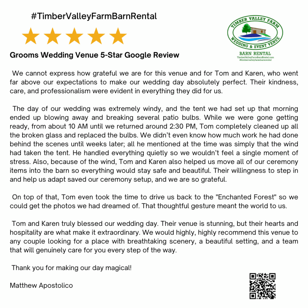 Modern Barn Wedding Venue Maryland