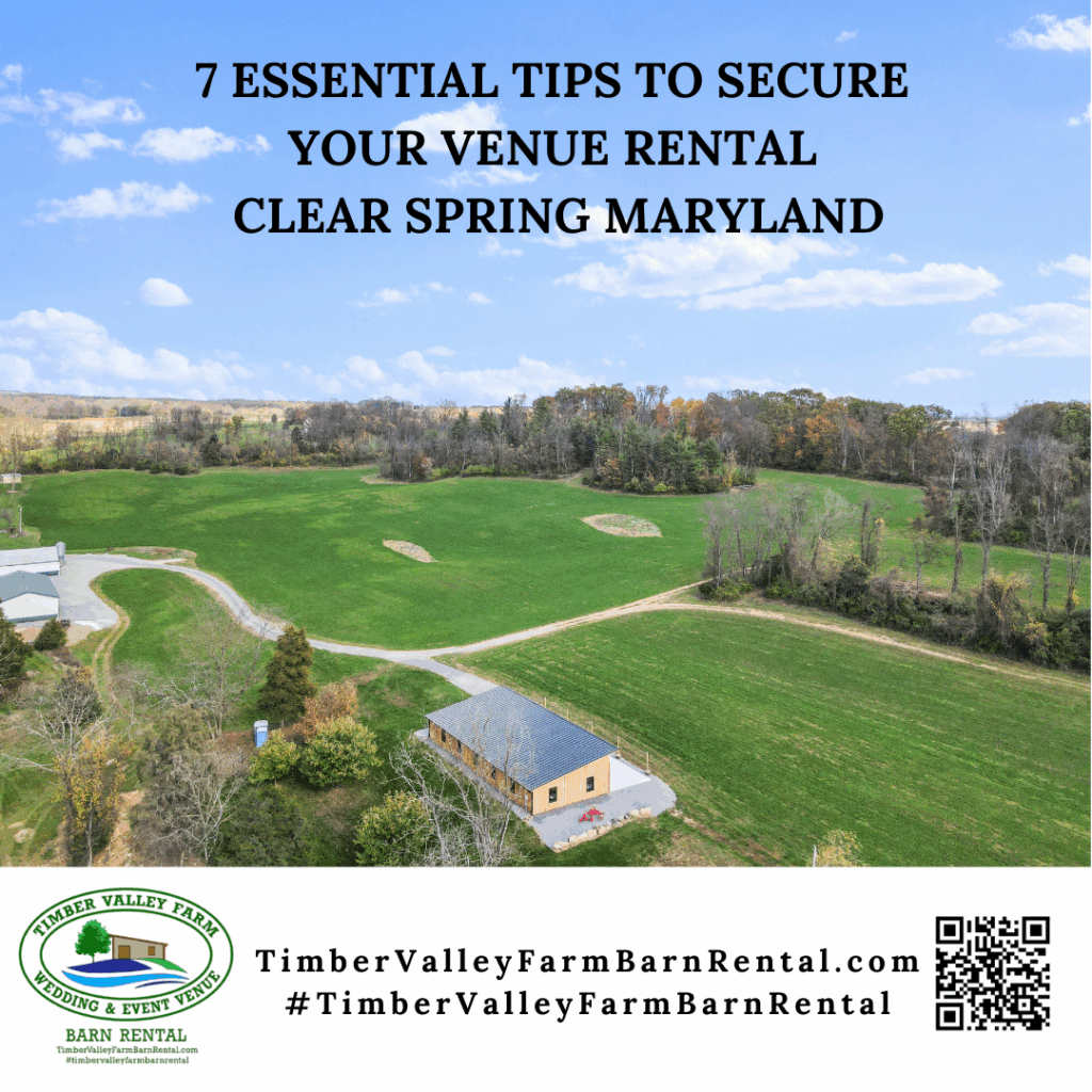 Venue Rental Clear Spring MD Best Barn Rental in Washington County Maryland