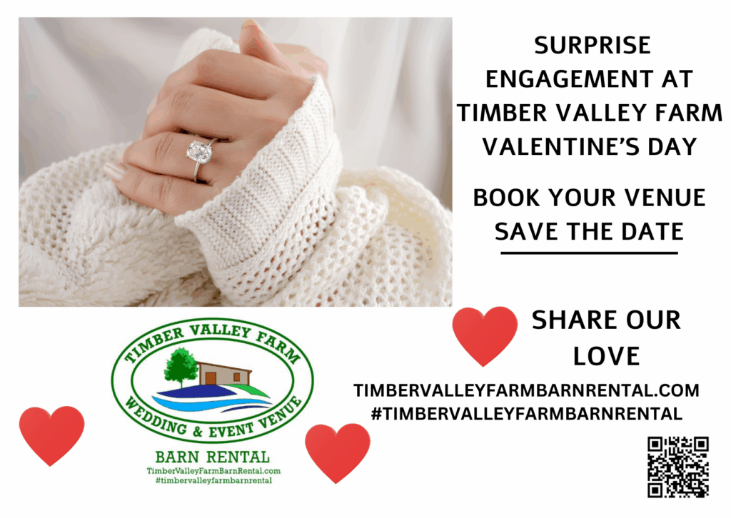💍The Perfect Proposal: Surprise Engagement at Timber Valley Farm Valentine's Day❤️