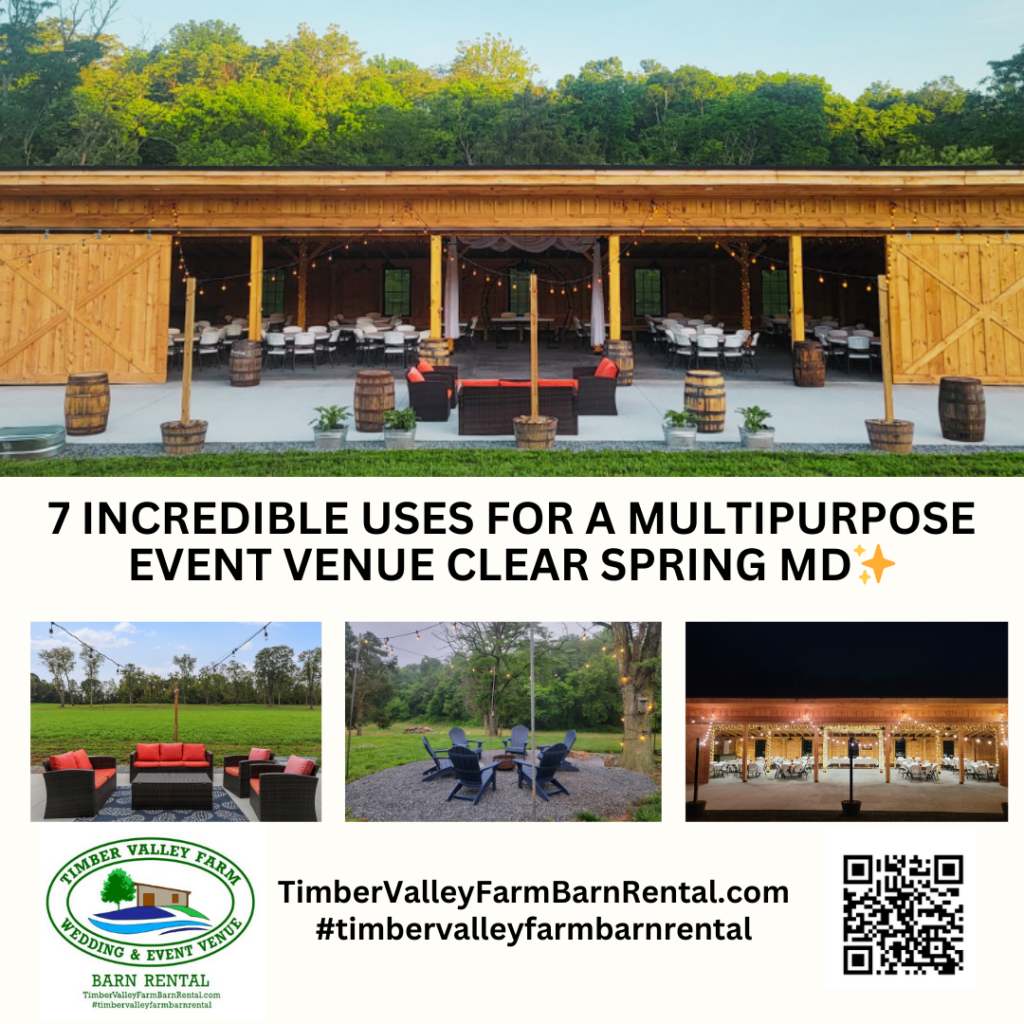 7 Best Multipurpose Event Venue Clear Spring Secrets for Success
Finding the right atmosphere for your next big gathering starts with choosing a multipurpose event venue Clear Spring that understands your vision. 🌟 At Timber Valley Farm Barn Rental, we provide a "green" and timeless space that serves as a blank canvas for your creativity. Whether you are planning a rustic wedding, a milestone anniversary, or a corporate retreat, our venue is designed to be as flexible as you are! 🎨⛰️
