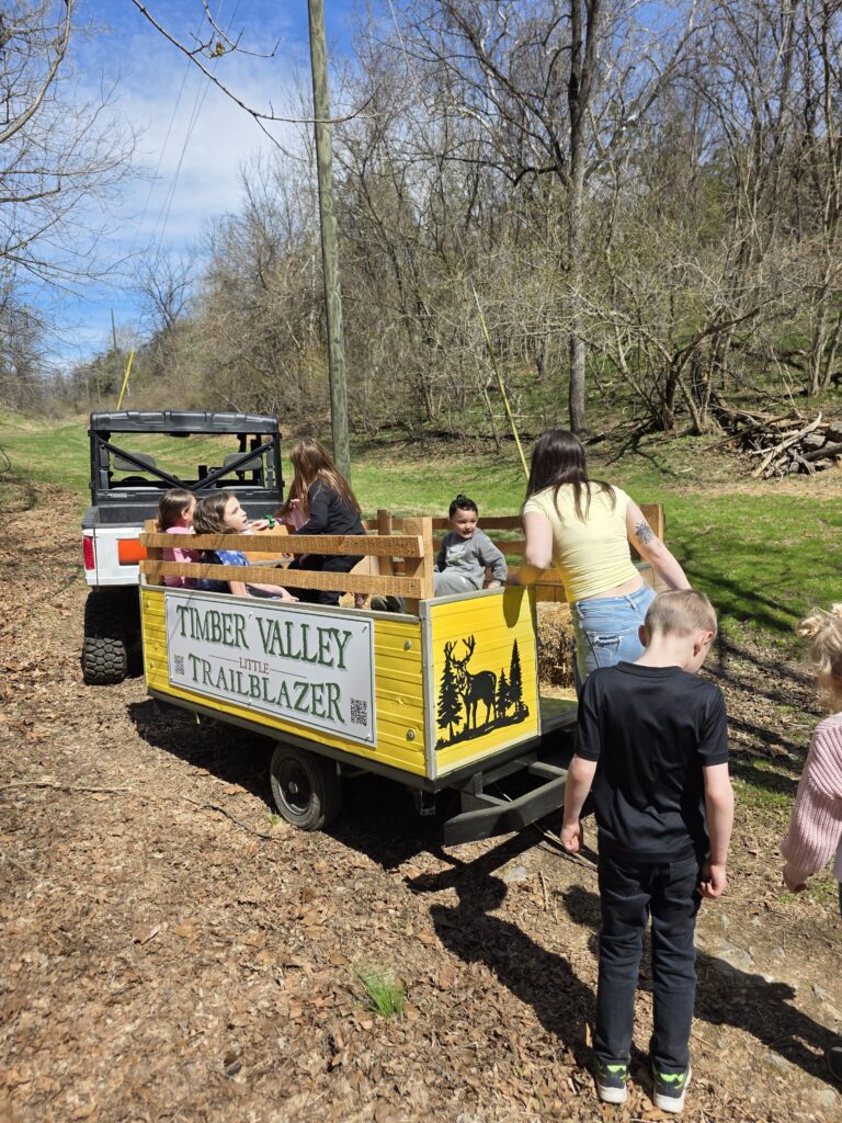 3. Engagement with Nature Our farm is home to bald eagles, bluebirds, and local flora like pawpaws and sunflowers. While riding the Little Trailblazer, children are at the perfect height to spot a deer at the edge of the woods or watch a hawk circling above. It fosters a love for the environment that aligns with our mission of land conservation.