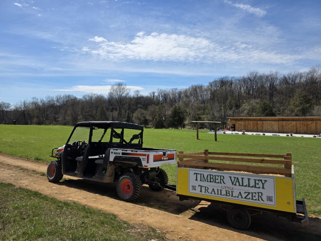 The Little Trailblazer: The newest member of the fleet! This kid-focused yellow wagon is the highlight for our younger explorers, offering a safe and exciting way to see the farm at their level.