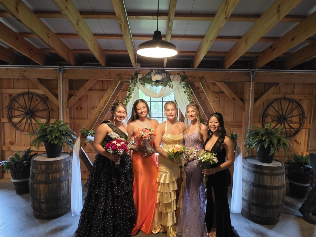 "It was such a joy to open our doors when the rain started on Saturday. We were honored to provide a dry spot for the Class of Seniors to capture their prom memories!"