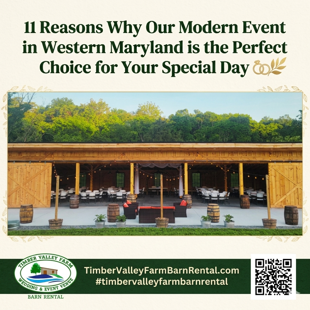 For decades, event planning was dominated by traditional, restrictive settings—ballrooms with dated carpeting, windowless conference centers, or historic barns that lacked modern structural integrity. Today, the modern host seeks an environment that blends natural beauty with refined infrastructure. A modern event venue in Western Maryland bridges this gap, offering the serene appeal of our 100-acre farm alongside the pristine quality of a new, purpose-built facility.