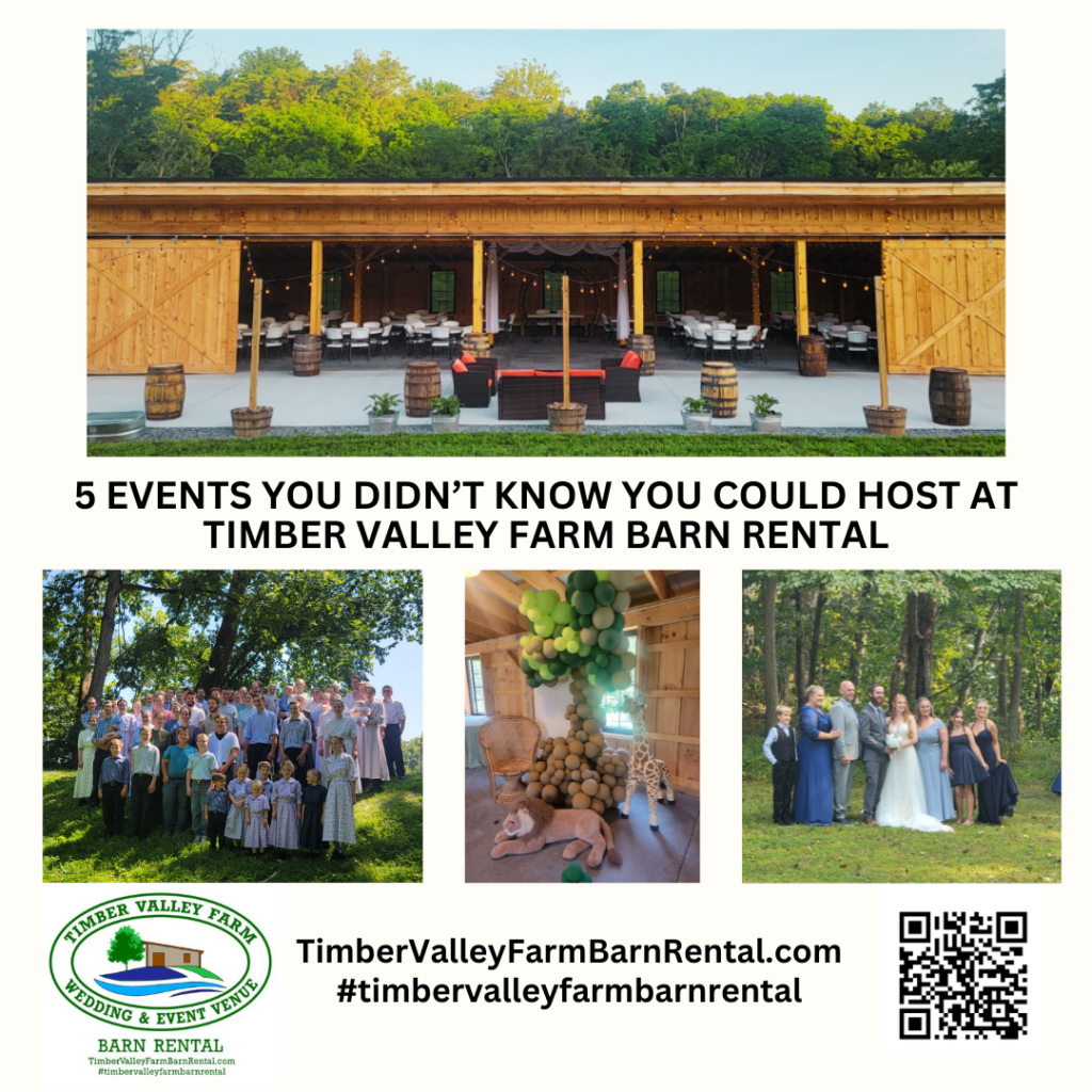 5 Unique Barn Events for Your Countryside Celebration at Timber Valley Farm Barn Rental