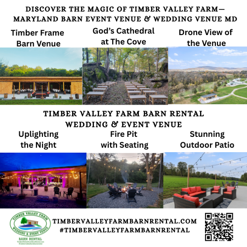 Welcome to Timber Valley Farm Barn Rental, your top-rated Maryland Barn Event Venue and premier Wedding Venue MD. Nestled amid Maryland’s rolling green hills, Timber Valley Farm offers an authentic, rustic barn setting with all the modern comforts you need for a flawless event. Whether you envision a dreamy barn wedding, a fun-filled family reunion, or a productive corporate retreat, our venue is designed for unforgettable memories and seamless celebrations.
