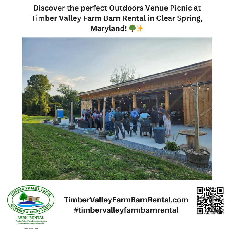 Open-Air Comfort Meets Rustic Elegance

One of the biggest concerns when planning an outdoors venue picnic is balancing exposure to the elements with guest comfort. That’s where our timber frame barn truly shines.

Designed for Comfort

Our barn features:

Large open windows for natural airflow
A covered structure to protect from sun or light rain
A spacious interior for dining and gathering
A natural wood aesthetic that enhances the outdoor feel

This means your guests can enjoy the fresh air without worrying about unpredictable weather. It’s the perfect hybrid between indoor convenience and outdoor freedom.