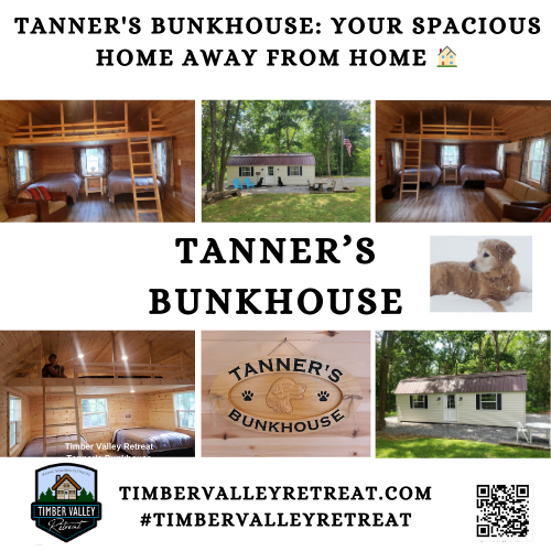 Onsite Lodging and Wedding Accommodations at Timber Valley Farm Barn Rental.

Tanner’s Bunkhouse: The Ultimate Group Escape  

Tanner’s Bunkhouse is all about bringing people together in the heart of nature without the “roughing it” stress. This isn’t about fancy frills or unnecessary fluff; it’s about a clean, modern, and communal atmosphere where friends can actually relax and reconnect. This spacious cabin provides a phenomenal shared lodging experience for close friends or families looking to escape the city noise.