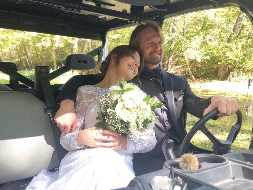 The Bobcat UTV: A Playful and Memorable Photo Op 

Weddings are about making memories—and sometimes, those memories are a little unexpected! At Timber Valley, our Bobcat UTV has become an iconic feature of many wedding albums. Couples, bridal parties, and even families love to hop aboard for playful photos and candid moments. Whether you’re zipping across the fields, sharing a laugh with your new spouse, or capturing a fun group shot, the Bobcat UTV brings energy and personality to your wedding day story. It’s one more way Timber Valley Farm Barn Rental makes your event uniquely yours.

