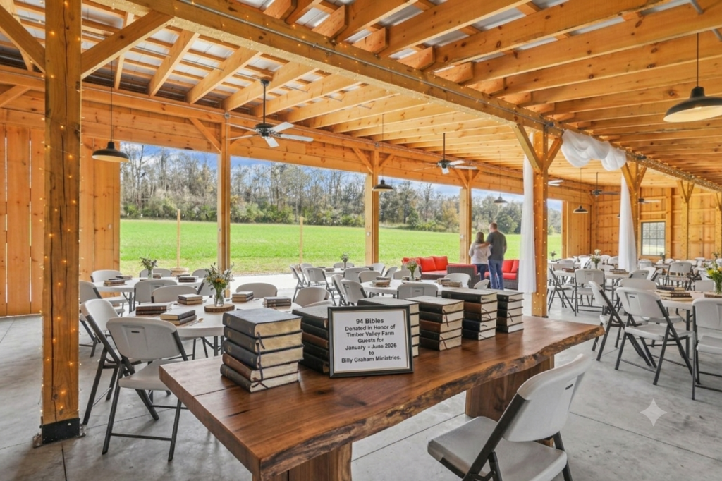 Timber Valley Farm Barn Rental, Billy Graham Ministries and Building a legacy. The Heart of the Farm

Timber Valley Farm is more than just a destination; it is a sanctuary where the pace of life slows down. Our open-air barn is designed to be the perfect backdrop for your most cherished moments, offering an authentic, rustic atmosphere that brings people together. Surrounded by vast, rolling green fields and the peaceful quiet of Western Maryland, our property invites guests to breathe deeply and reconnect with what matters most.