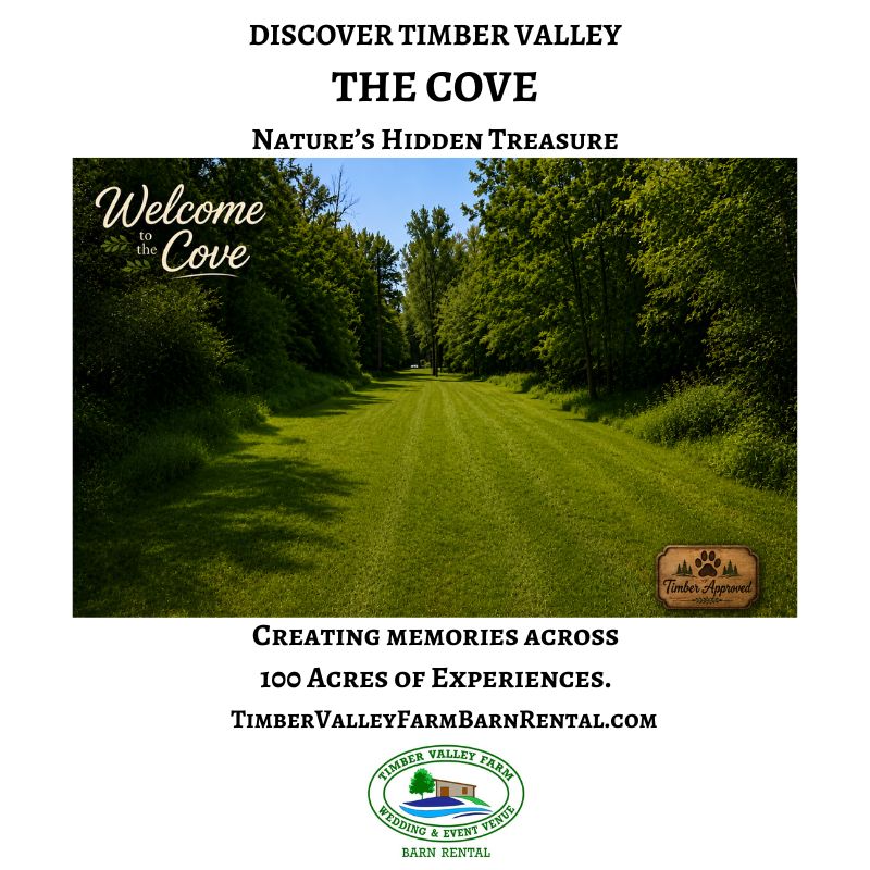 Welcome to the Cove. Discovery Timber Valley Retreat.