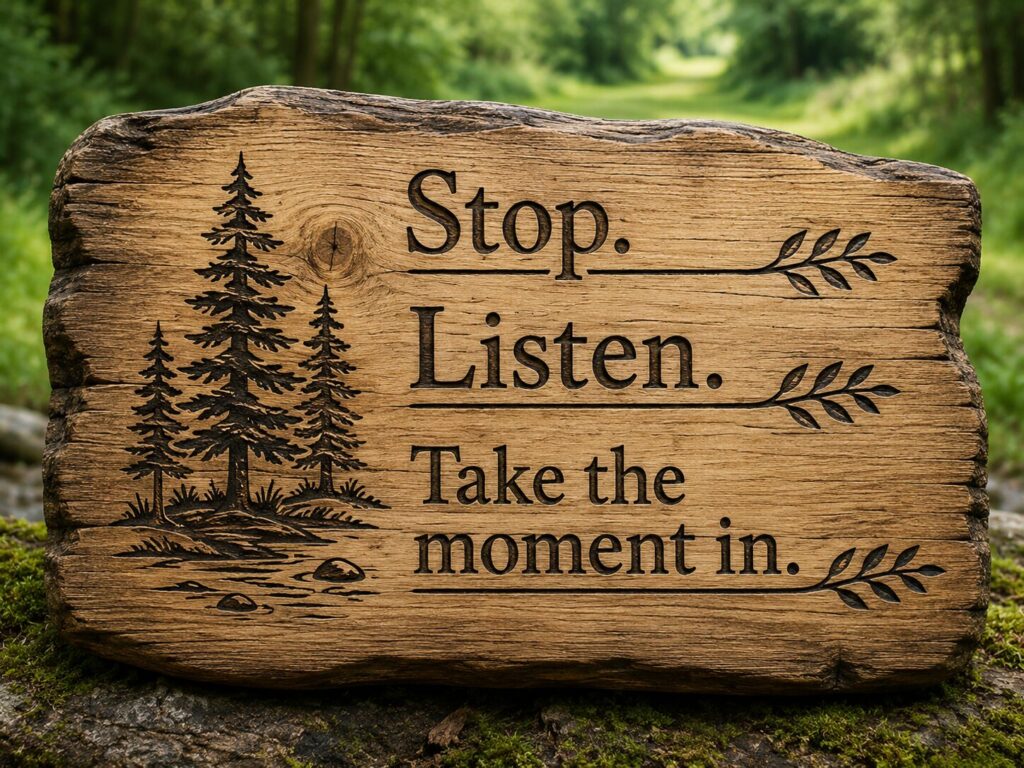 Stop. Listen. Take the moment in. The Cove at Timber Valley.
