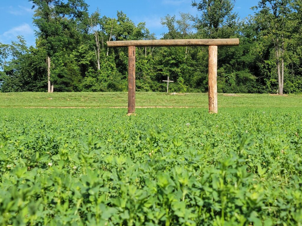Outdoor Wedding Ceremony Ideas. Every journey to "I do" begins with a single step toward the handcrafted Wedding Ceremony Arbor at Timber Valley Farm Barn Rental.